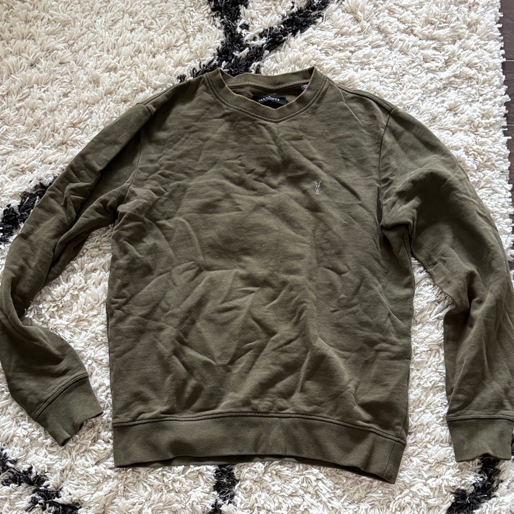 Men's All Saints Olive Green Sweater